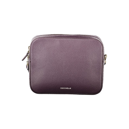 Mini Handbag by Coccinelle for women in leather purple features a ornamental silhouette, showcasing a secure zipper, ample , and ornamental shoulder-strap & adjustable-strap for a sophisticated look.
