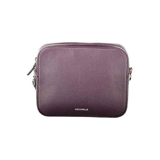 Mini Handbag by Coccinelle for women in leather purple features a ornamental silhouette, showcasing a secure zipper, ample , and ornamental shoulder-strap & adjustable-strap for a sophisticated look.