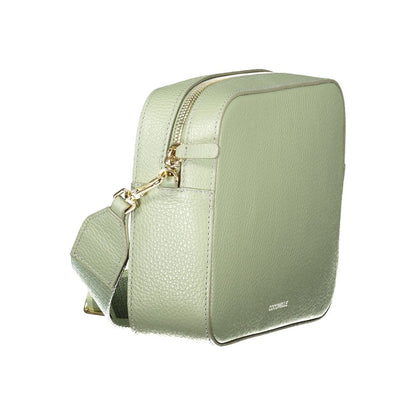 Mini Handbag by Coccinelle for women in leather green features a signature silhouette, showcasing a secure zipper and signature with versatile shoulder-strap & adjustable-strap for a sophisticated look.