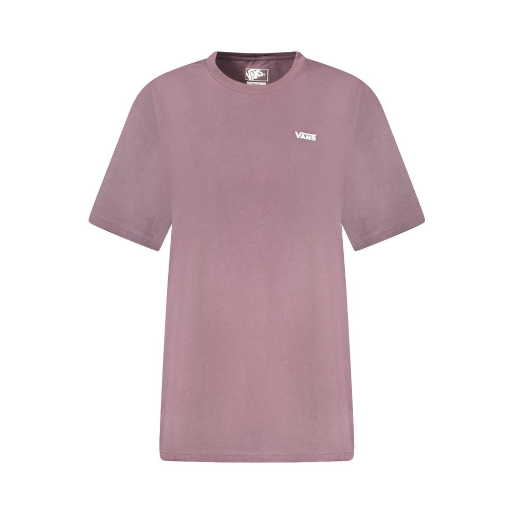 Polo Shirt by Vans for women in cotton canvas purple presents a distinguished silhouette, showcasing a sophisticated wrap crew neckline and distinguished for a truly distinguished finish.