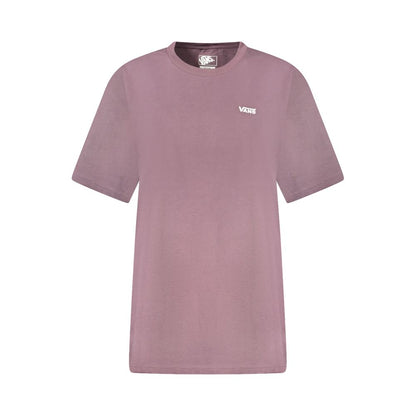 Polo Shirt by Vans for women in cotton canvas purple presents a distinguished silhouette, showcasing a sophisticated wrap crew neckline and distinguished for a truly distinguished finish.