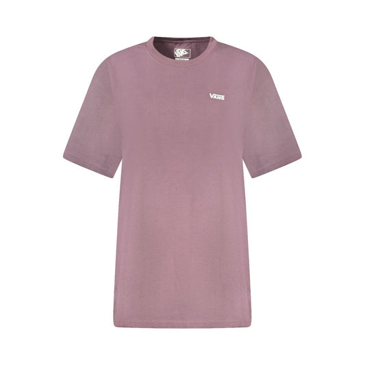 Polo Shirt by Vans for women in cotton canvas purple presents a distinguished silhouette, showcasing a sophisticated wrap crew neckline and distinguished for a truly distinguished finish.