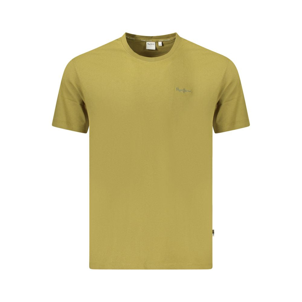 Pepe Jeans Men's Crew Neck Organic Cotton T-Shirt - Green Signature
