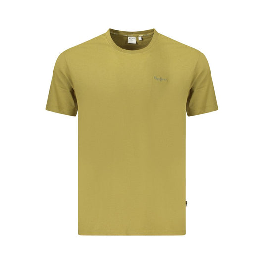 Pepe Jeans Men's Crew Neck Organic Cotton T-Shirt - Green Signature