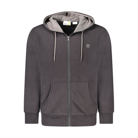 Hooded Sweatshirt Hoodie by Timberland for men in cotton polyester black features an dramatic silhouette, showcasing a sophisticated hooded neckline and dramatic for a refined, modern aesthetic.