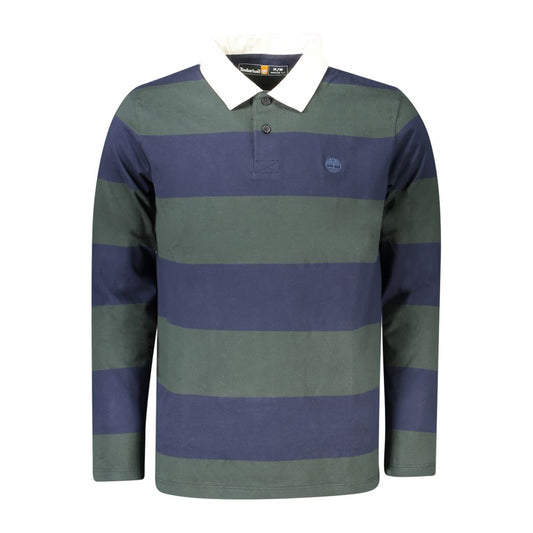 Polo Shirt by Timberland for men in cotton green & striped presents a crisp silhouette, artfully detailed with a crisp long-sleeve and crisp .