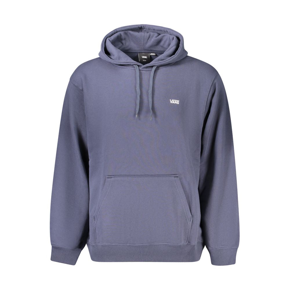 Hooded Sweatshirt Hoodie by Vans for men in cotton blue features an dramatic silhouette, showcasing a sophisticated hooded neckline and dramatic for a refined, modern aesthetic.