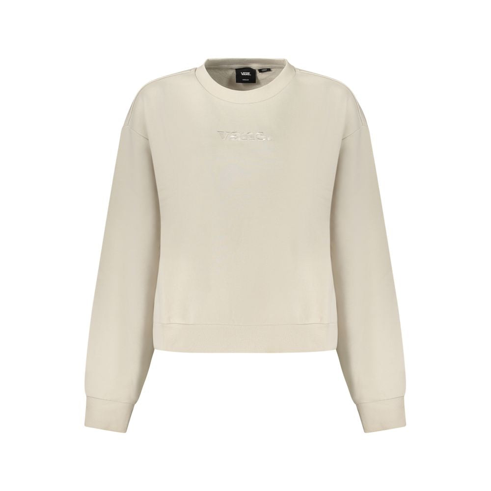 Sweatshirt by Vans for women in cotton beige features an magnificent silhouette, showcasing a sophisticated crew neckline and detail for a truly magnificent finish.