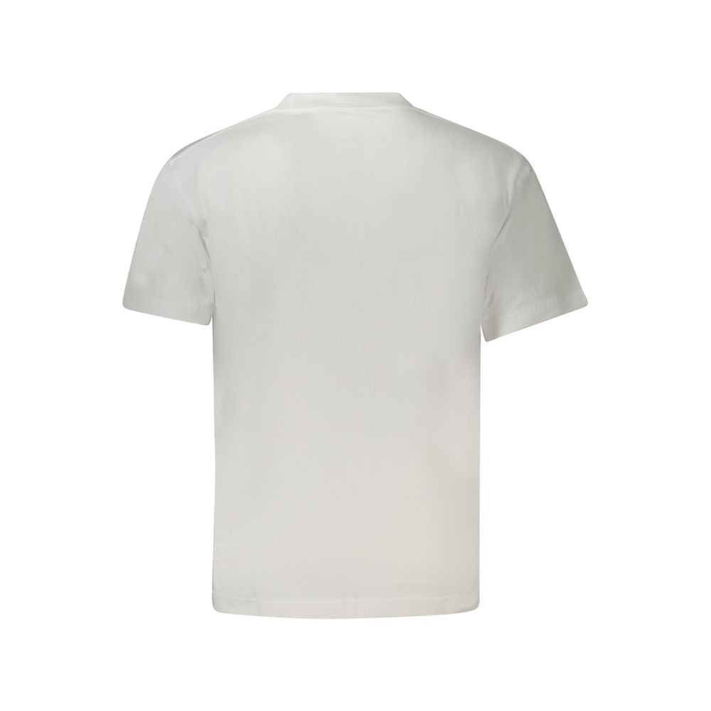 T-Shirt by Vans for men in cotton white & print features a plush silhouette, showcasing a sophisticated crew neckline and for a truly plush finish.