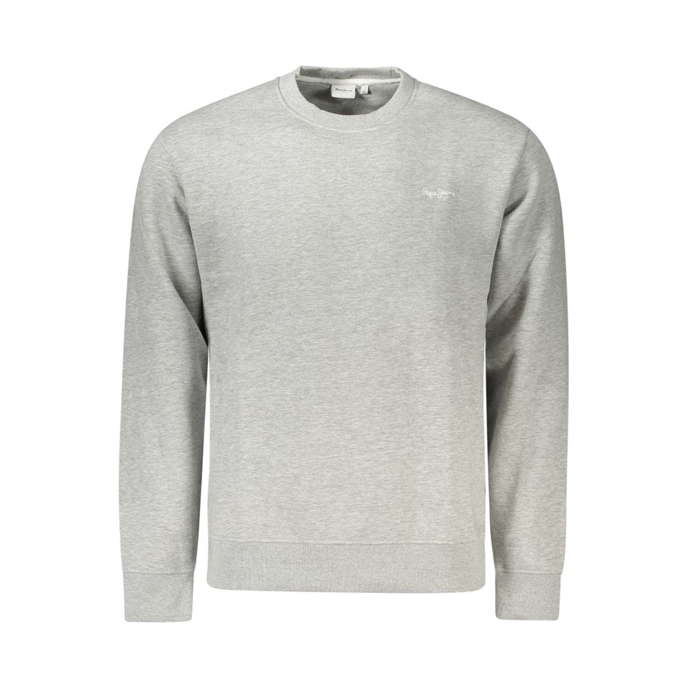 Sweatshirt by Pepe Jeans for men in organic cotton & polyester gray presents a smart casual silhouette, featuring a smart casual crew neckline and for a sophisticated look.