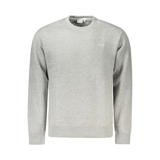 Sweatshirt by Pepe Jeans for men in organic cotton & polyester gray presents a smart casual silhouette, featuring a smart casual crew neckline and for a sophisticated look.