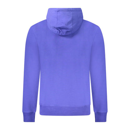 Hooded Sweatshirt Hoodie by Napapijri for men in cotton polyester blue & signature features an luminous silhouette, showcasing a sophisticated and for a truly luminous look.