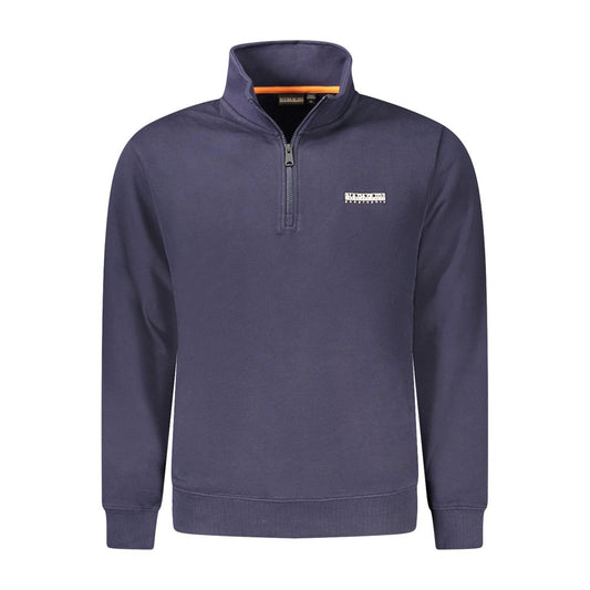 Sweatshirt by Napapijri for men in cotton blue & print features an provocated silhouette, detailed with a provocated and a refined for a sophisticated aesthetic.