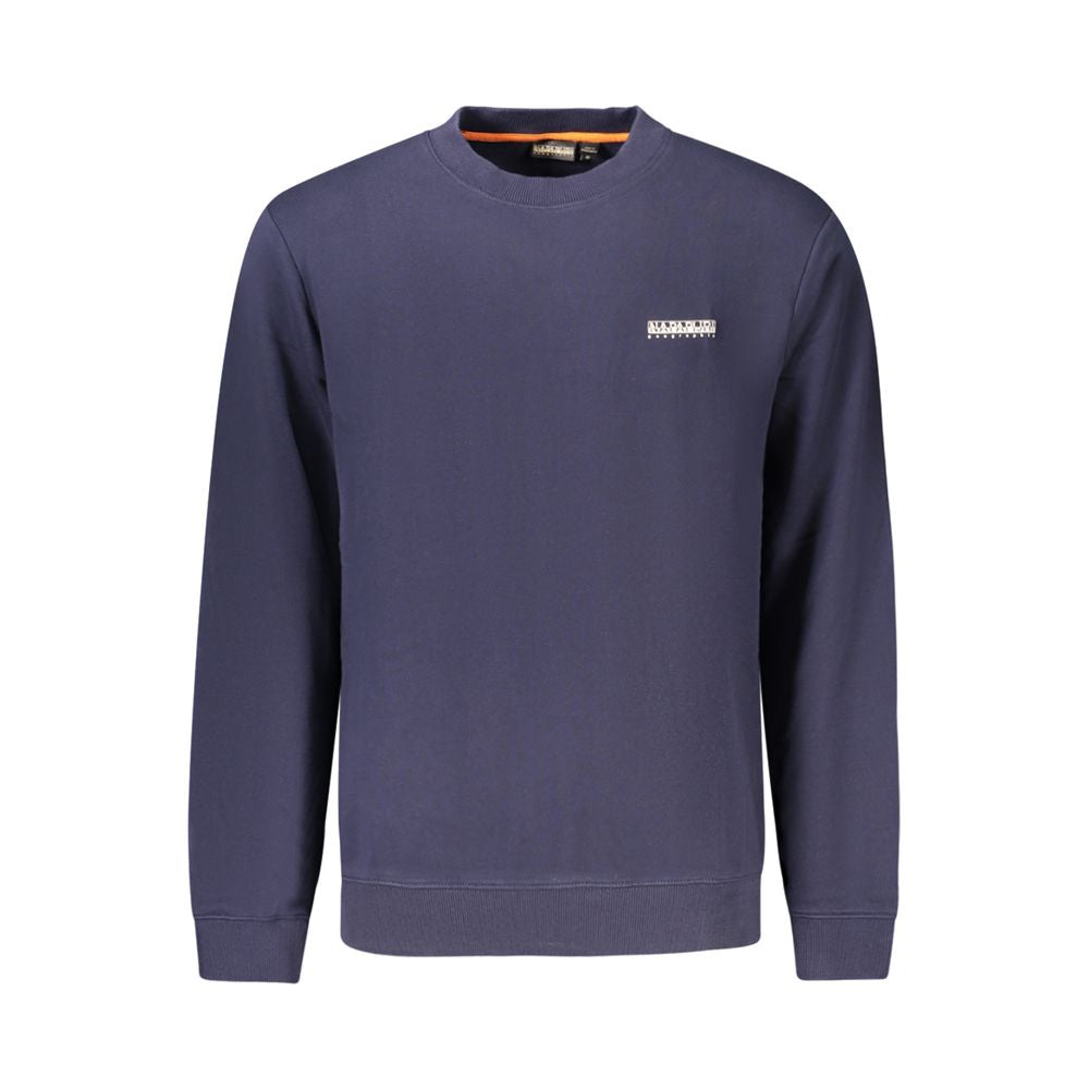 Sweatshirt by Napapijri for men in cotton blue & print features a unrivaled silhouette with a refined crew neckline and unrivaled detailing for a sophisticated look.