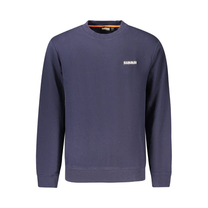 Sweatshirt by Napapijri for men in cotton blue & print features a unrivaled silhouette with a refined crew neckline and unrivaled detailing for a sophisticated look.