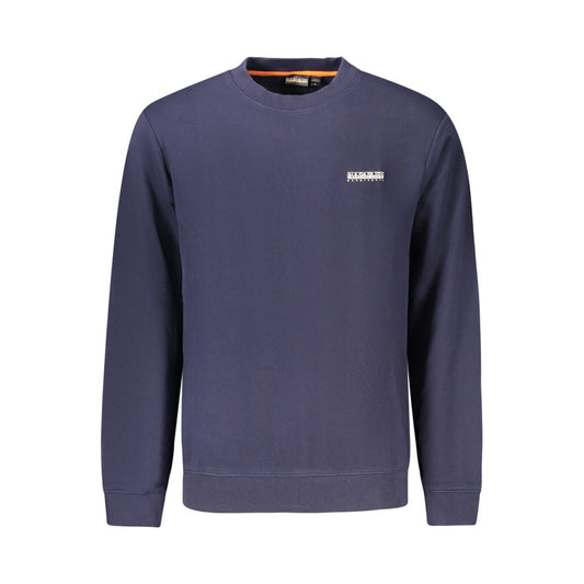 Sweatshirt by Napapijri for men in cotton blue & print features a unrivaled silhouette with a refined crew neckline and unrivaled detailing for a sophisticated look.