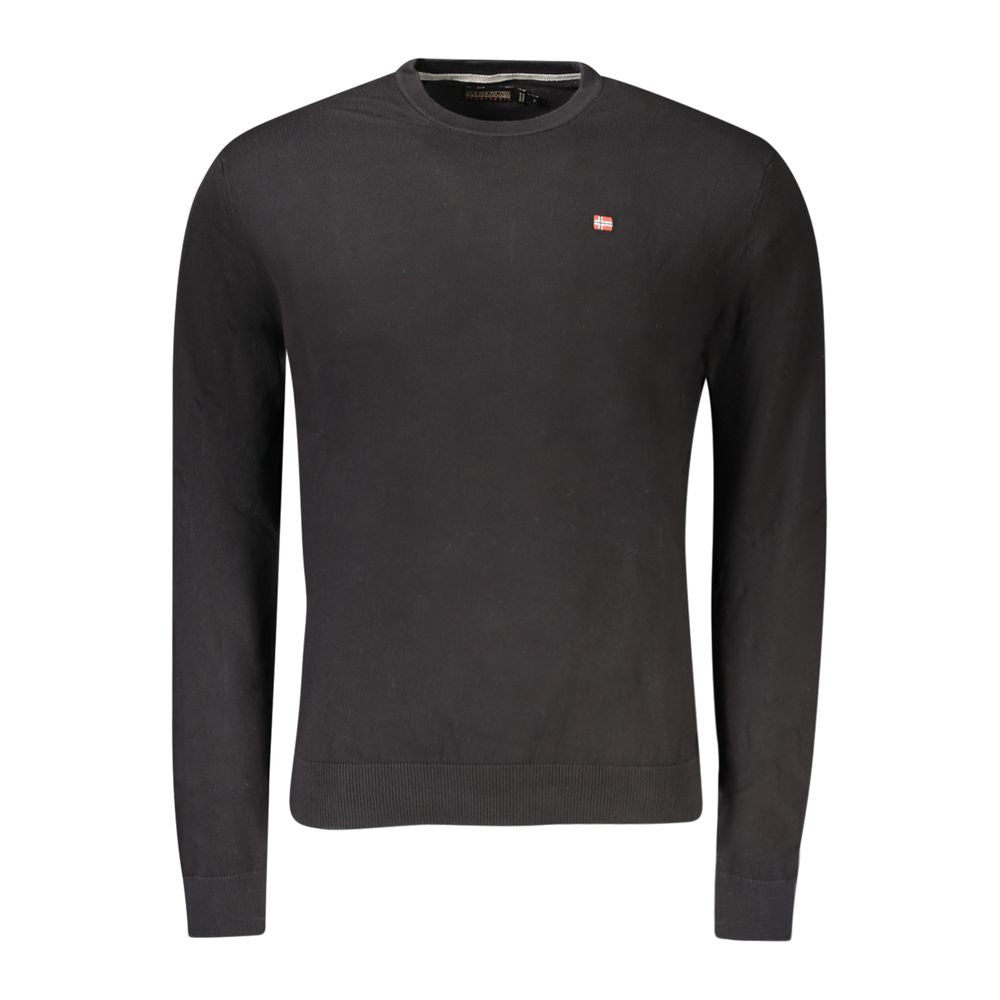 Sweatshirt by Napapijri for men in cotton black features a unrivaled silhouette with a refined crew neckline and unrivaled detailing for a sophisticated look.