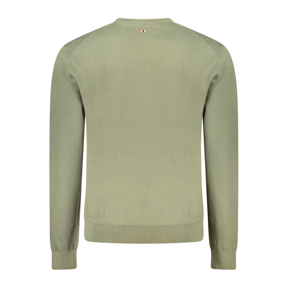 Sweatshirt by Napapijri for men in cotton green features a unrivaled silhouette with a refined crew neckline and unrivaled detailing for a sophisticated look.