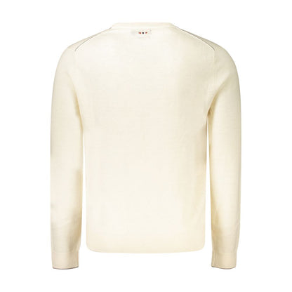 Sweatshirt by Napapijri for men in wool white features an enviable silhouette, showcasing a premium and refined for a truly enviable finish.