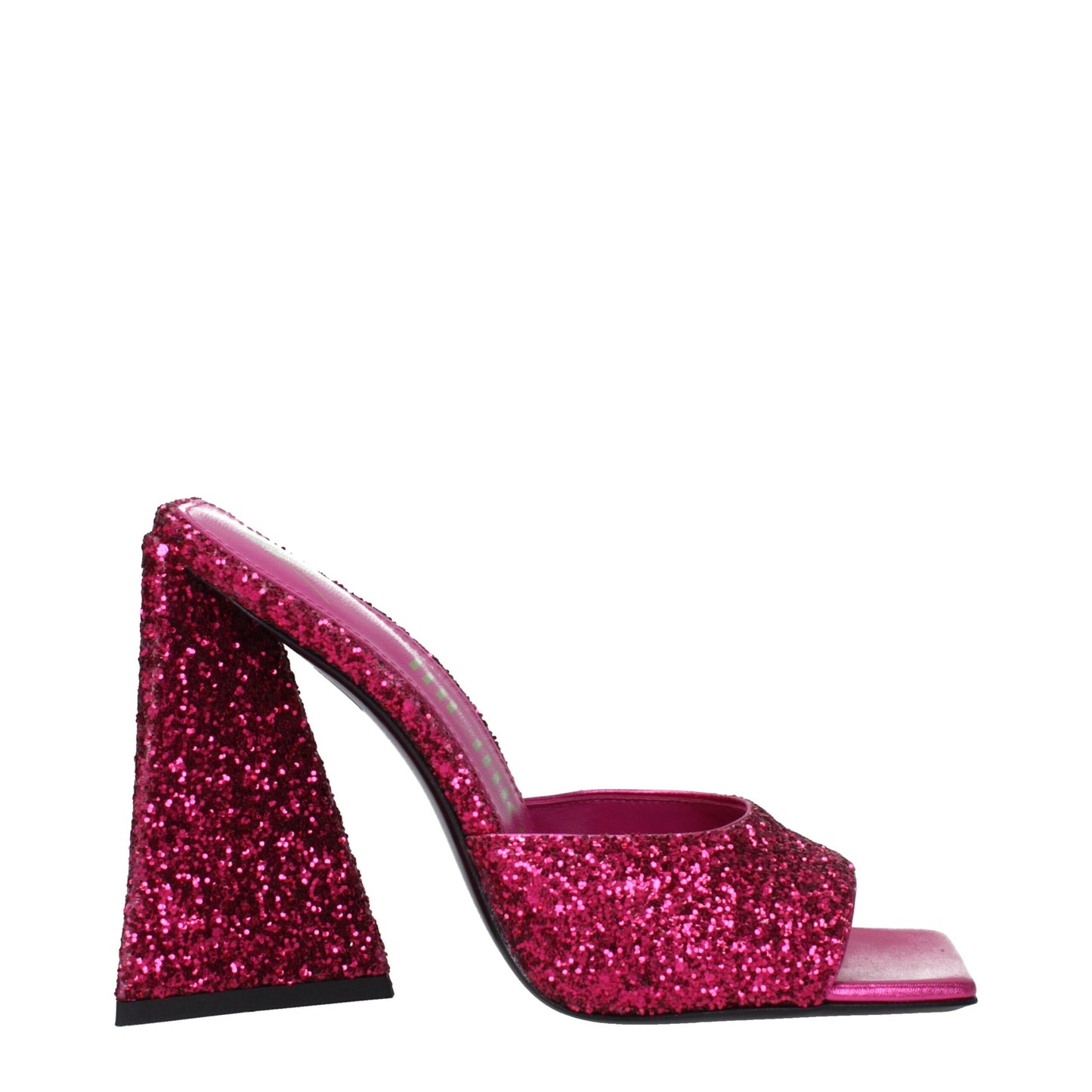 Very-High-Heel Platform Sandals by The Attico for women in leather & plastic fuchsia & pink features an effortlessly chic silhouette from the Women's Leather & Plastic Very-High-Heel Platform Sandals collection, showcasing a effortlessly chic high-heel platform 11-5-cm-heel very-high-heel and elegant open toe style.