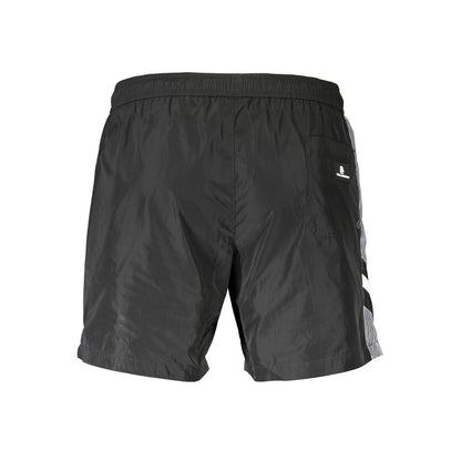 Swim Shorts by Karl Lagerfeld for men in polyester black features an glamourous silhouette from the Men's Polyester Swim Shorts collection, highlighting a refined fit and glamourous cut for a premium poolside look.