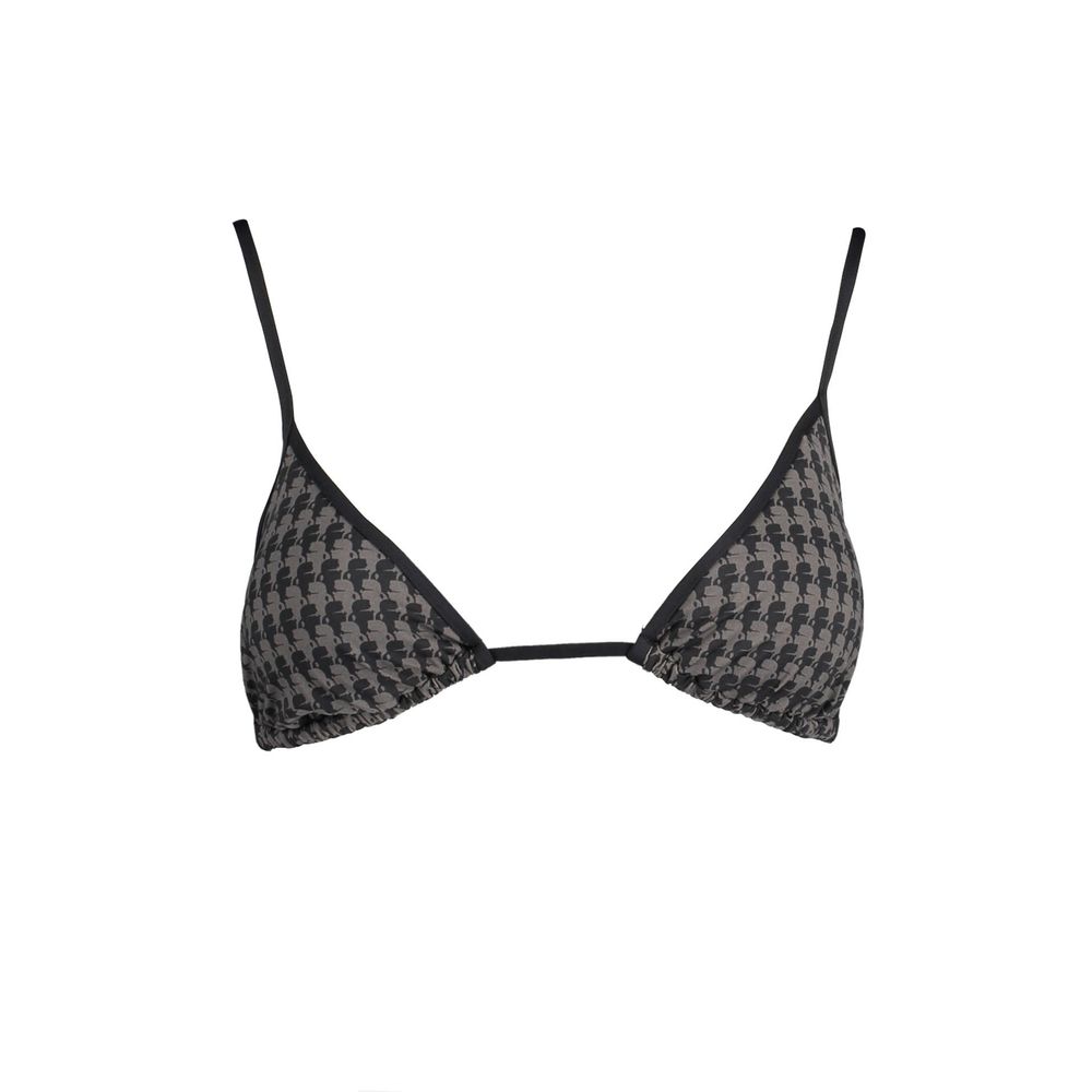 Bikini by Karl Lagerfeld for women in elastane black features an riviera chic silhouette that beautifully encapsulates the signature aesthetic of the Women's Elastane Bikini.