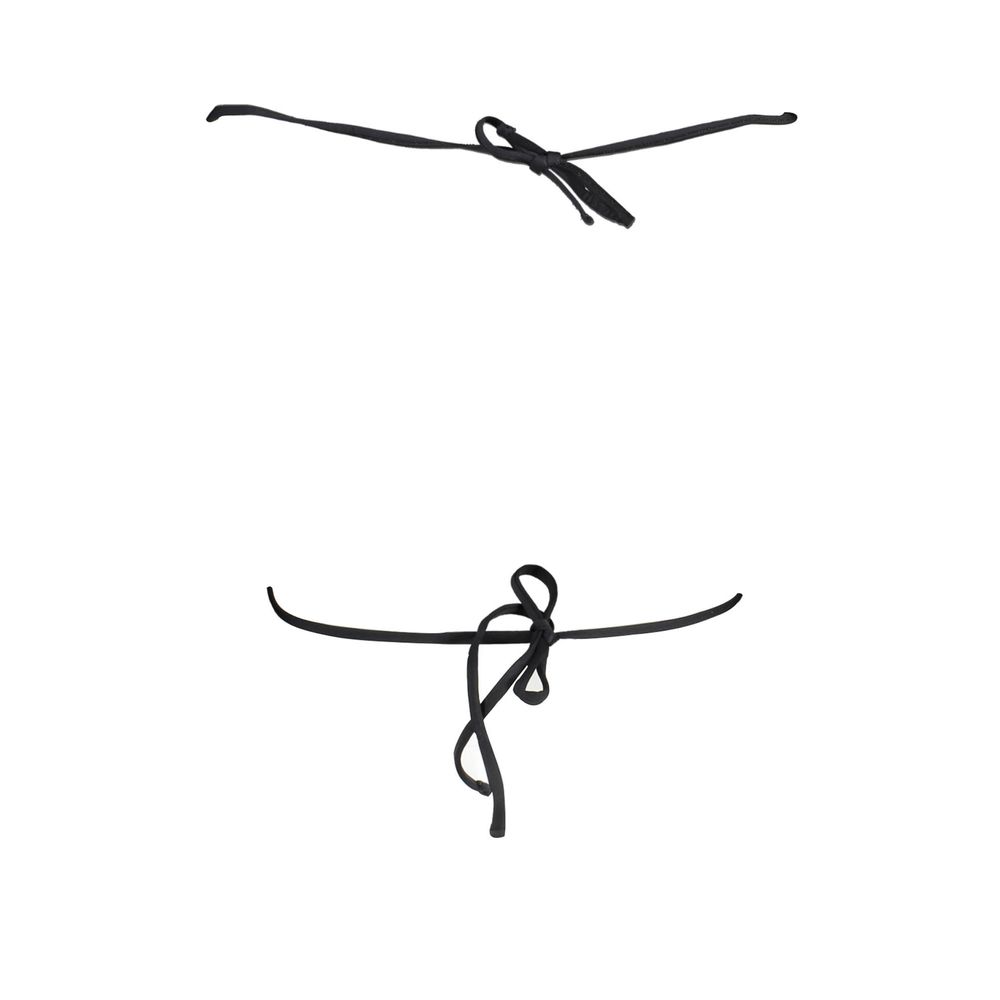 Bikini by Karl Lagerfeld for women in elastane and black presents a sultry silhouette, artfully capturing the sophisticated aesthetic of Women's Elastane Bikini with a sultry finish.