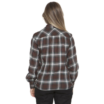 Shirt by Gant for women in cotton brown showcases a sublime silhouette, artfully detailed with a sublime and for a sophisticated, sublime finish.