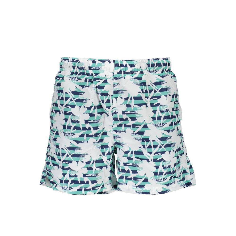 Swim Shorts by Gant for men in polyester green showcases a sculptural silhouette, expertly capturing the sophisticated essence of the sculptural Men's Polyester Swim Shorts design for a premium poolside look.