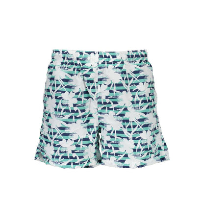Swim Shorts by Gant for men in polyester green showcases a sculptural silhouette, expertly capturing the sophisticated essence of the sculptural Men's Polyester Swim Shorts design for a premium poolside look.