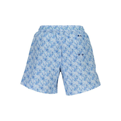 Swim Shorts by North Sails for men in organic cotton & polyester blue & patterned presents a beach chic silhouette from the Men's Organic Cotton & Polyester Swim Shorts collection, showcasing a beach chic cut for a refined poolside look.