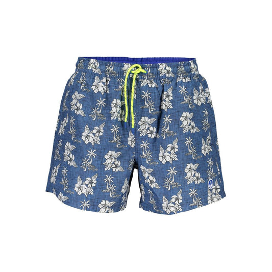 Shorts by North Sails for men in organic cotton & polyester blue & patterned features a stylish and short cut with a stylish .