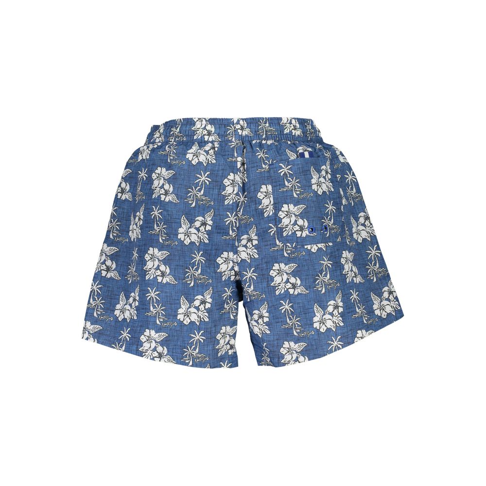 Shorts by North Sails for men in organic cotton & polyester blue & patterned features a architectural silhouette, showcasing a architectural and short defined by a sophisticated for a premium, elevated aesthetic.