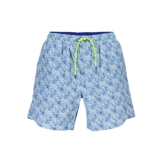 Swim Shorts by North Sails for men in organic cotton & polyester blue & patterned features an glamourous silhouette from the Men's Organic Cotton & Polyester Swim Shorts collection, highlighting a refined fit and glamourous cut for a premium poolside look.