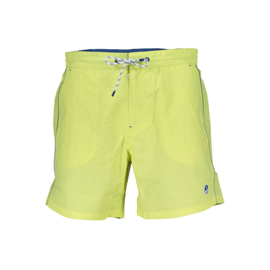 North Sails Men's Organic Cotton & Polyester Swim Shorts - Green Print