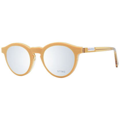 Sunglasses by Sting for unisex in acetate and brown presents a sumptuous silhouette, featuring brown coloured frame and full-rim panto frame design with polarized mirrored category-3-dark-tint lens for a sumptuous look.