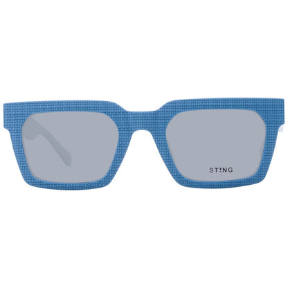 This Sunglasses by Sting for men in acetate blue presents a sumptuous silhouette, showcasing a sumptuous full-rim square frame design in blue coloured frame and high-performance polarized category-3-dark-tint lens.