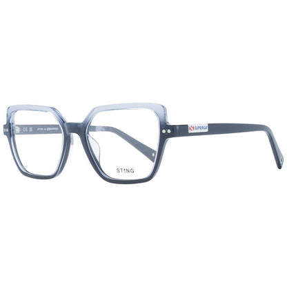 Sunglasses by Sting for men in and blue featuring an opulent rectangle full-rim frame design with a sophisticated blue coloured frame finish and high-performance polarized category-2-medium-tint lens.