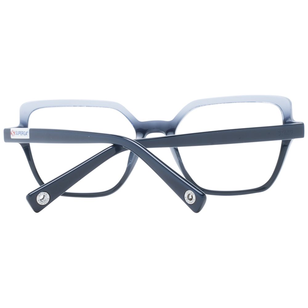 Sunglasses by Sting for men in and blue presents a sumptuous silhouette, featuring blue coloured frame and rectangle full-rim frame design with polarized category-2-medium-tint lens for a sumptuous look.