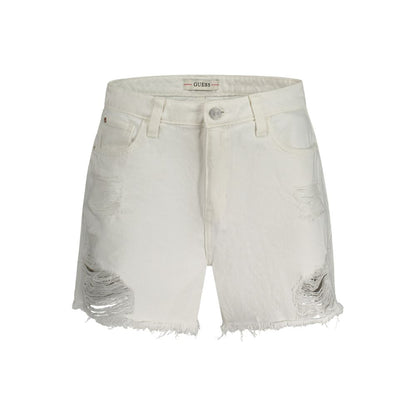 Guess Jeans Women's Cotton Denim Shorts - White
