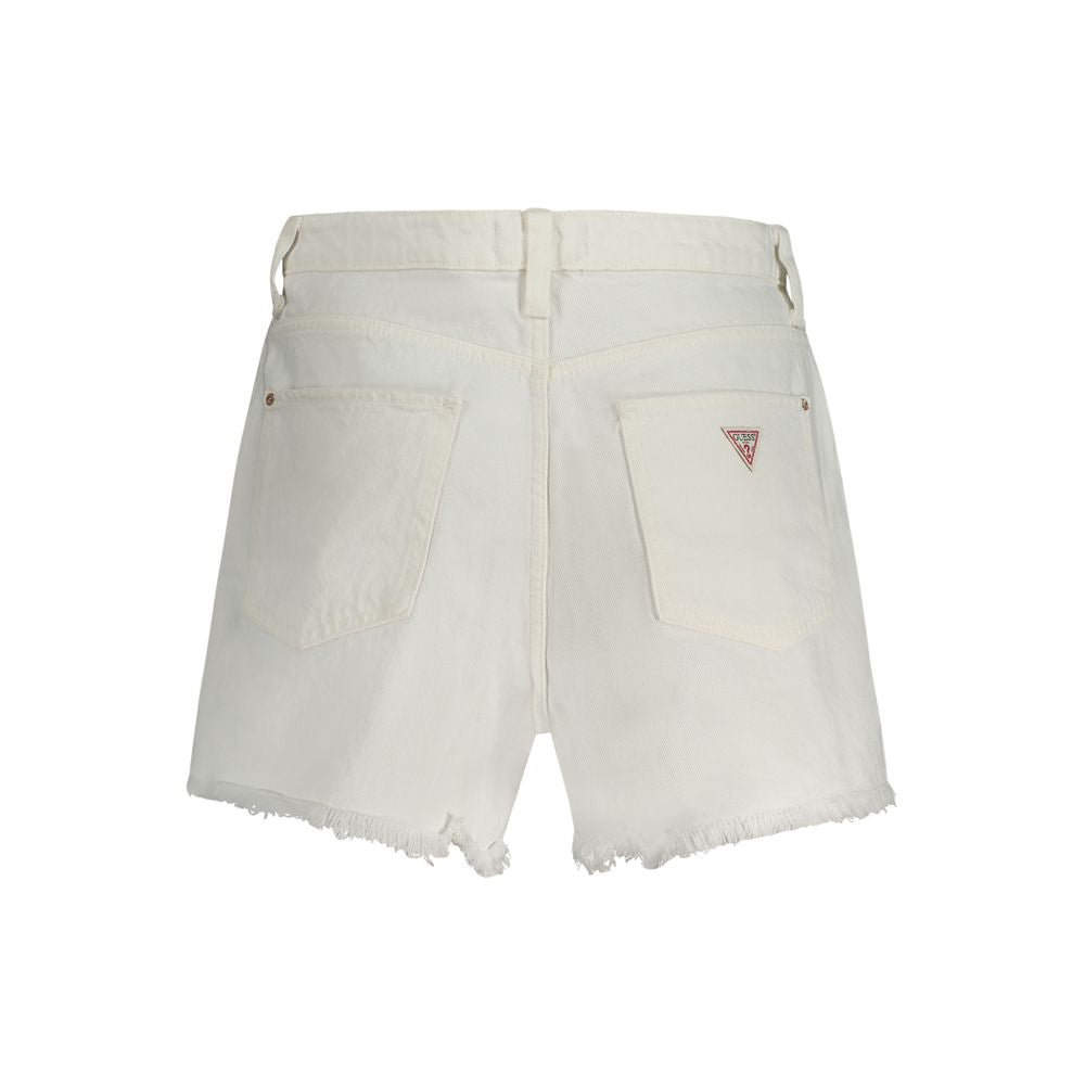 Guess Jeans Women's Cotton Denim Shorts - White
