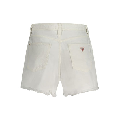 Guess Jeans Women's Cotton Denim Shorts - White