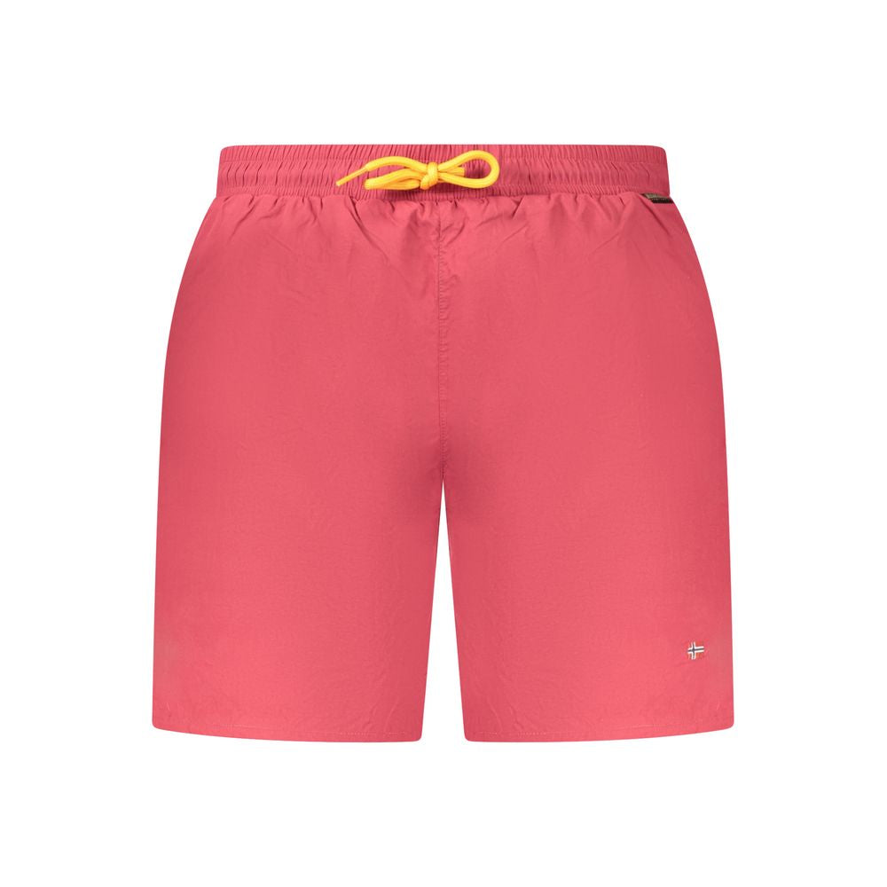 Swim Shorts by Napapijri for men in polyamide red features an glamourous silhouette from the Men's Polyamide Swim Shorts collection, highlighting a refined fit and glamourous cut for a premium poolside look.