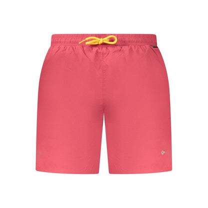 Swim Shorts by Napapijri for men in polyamide red features an glamourous silhouette from the Men's Polyamide Swim Shorts collection, highlighting a refined fit and glamourous cut for a premium poolside look.