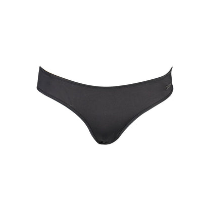 Swim Briefs by Karl Lagerfeld for women in elastane black showcases a riviera-ready silhouette, expertly capturing the riviera-ready essence of the Women's Elastane Swim Briefs design with a refined and riviera-ready finish.