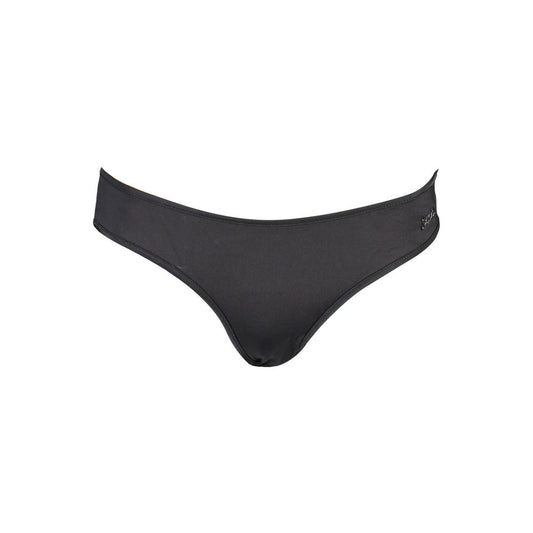 Swim Briefs by Karl Lagerfeld for women in elastane black showcases a riviera-ready silhouette, expertly capturing the riviera-ready essence of the Women's Elastane Swim Briefs design with a refined and riviera-ready finish.