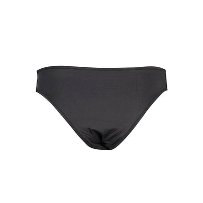 Swim Briefs by Karl Lagerfeld for women in elastane black features a riviera-ready silhouette, showcasing the riviera-ready design of the Women's Elastane Swim Briefs for a sophisticated look.