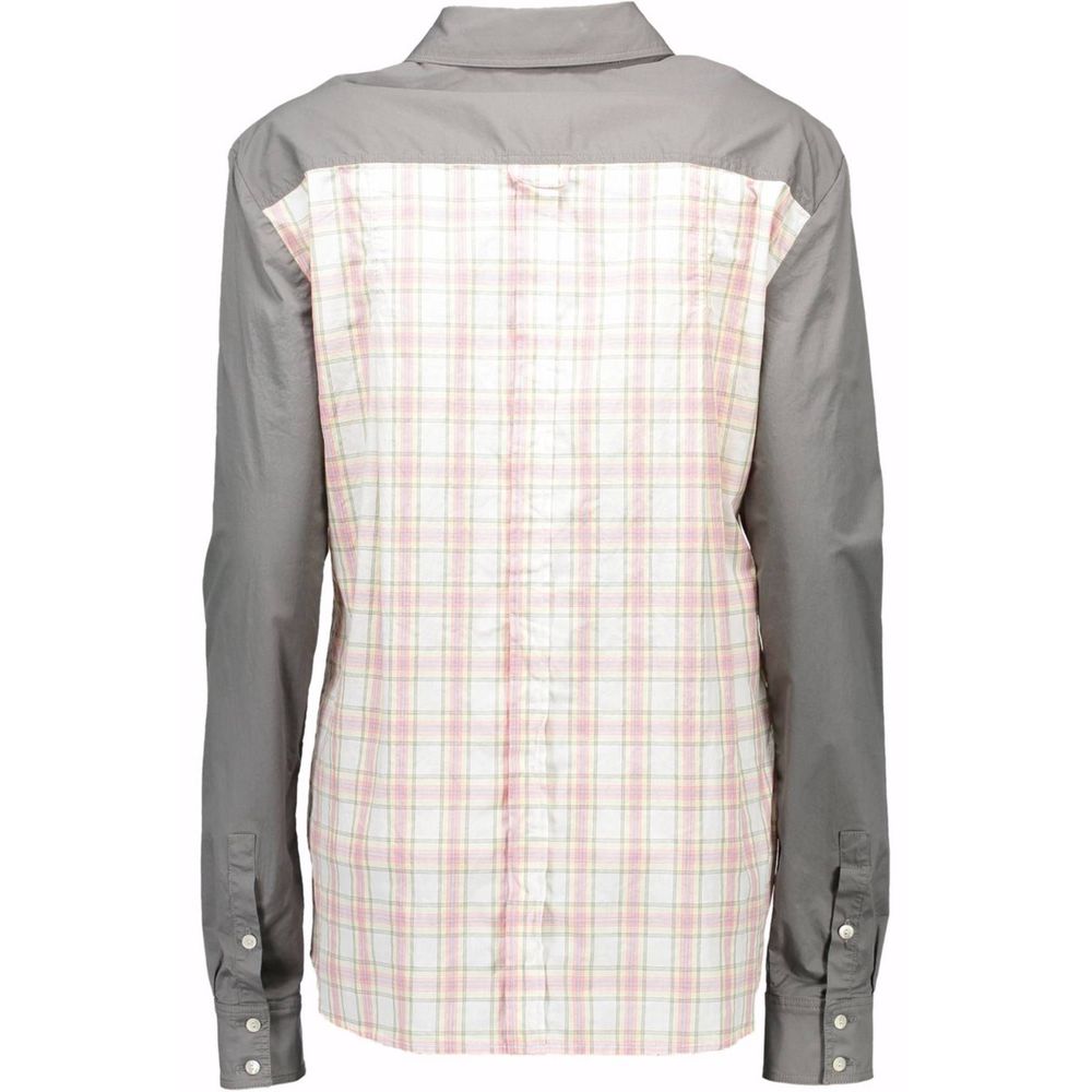 Shirt by John Galliano for women in cotton gray presents a discerning silhouette, showcasing a sophisticated and for a truly discerning finish.