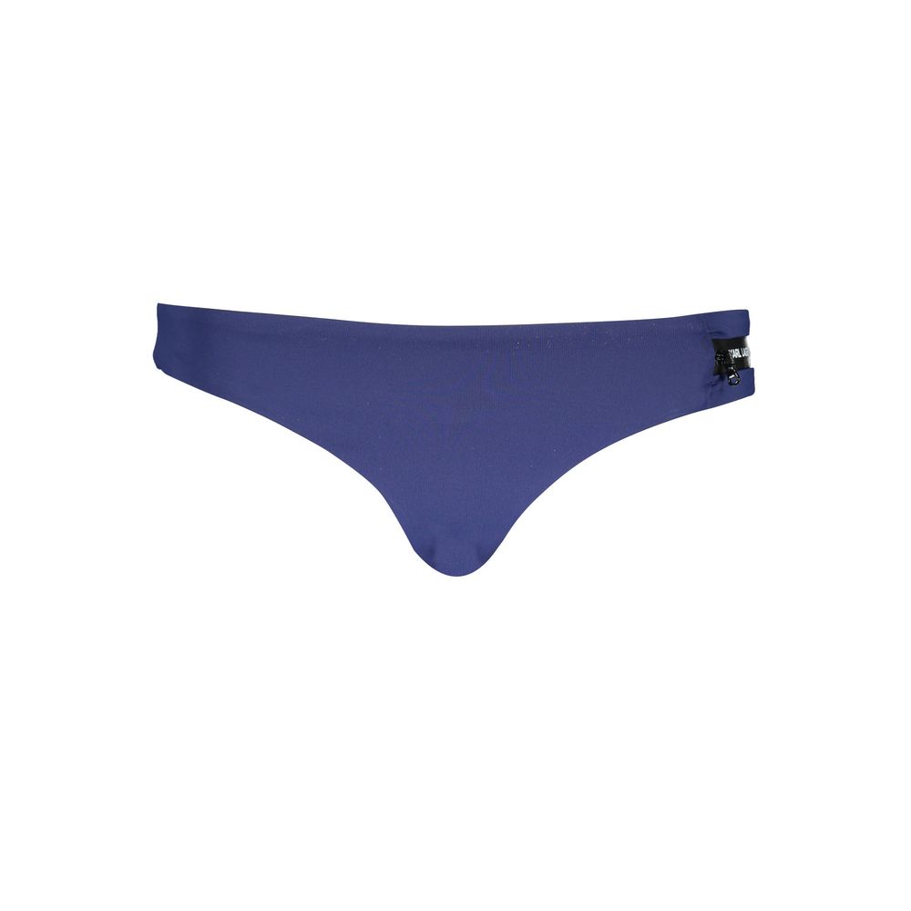 Swim Briefs by Karl Lagerfeld for women in elastane blue features a riviera ready silhouette from the Women's Elastane Swim Briefs collection, showcasing a riviera ready finish with a streamlined riviera ready fit.