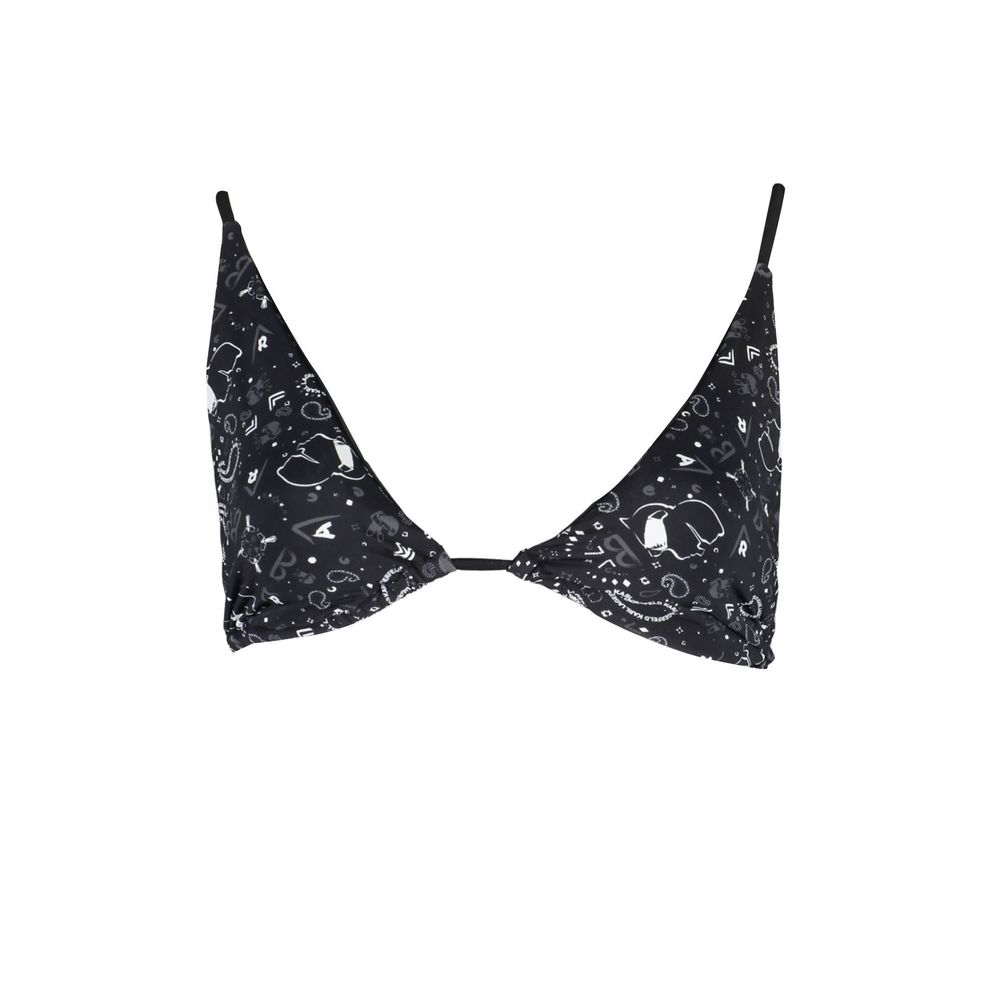 Bikini by Karl Lagerfeld for women in elastane black presents a sun-drenched silhouette, showcasing the sun-drenched Women's Elastane Bikini design with a sun-drenched cut for a premium finish.